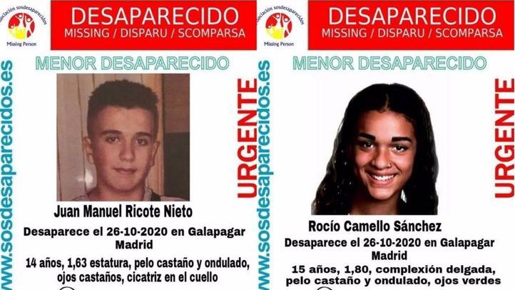 Dos menos desaparecidos en Galapagar