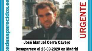 Desaparecido en Madrid un hombre de 47 años que necesita medicación