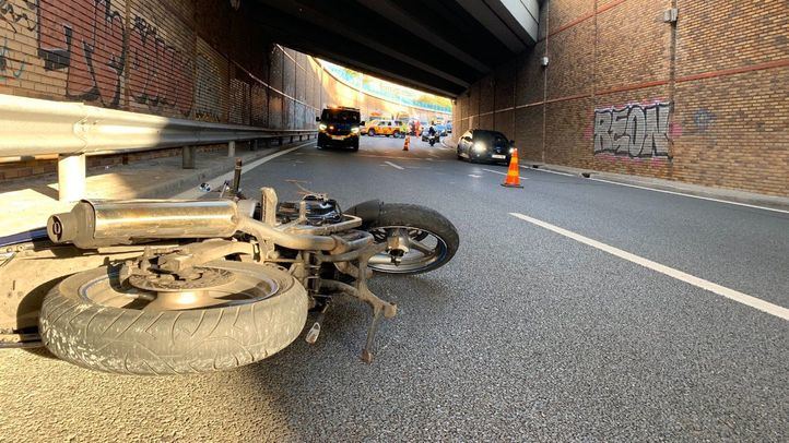 Accidente de moto en El Barrio del Pilar