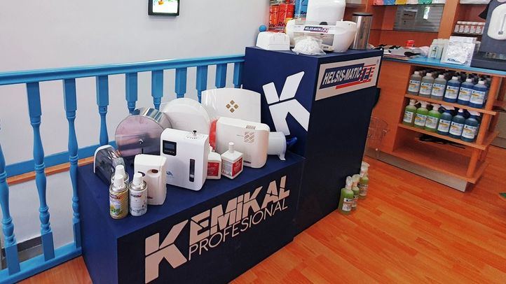 Interior de la tienda en Madrid.