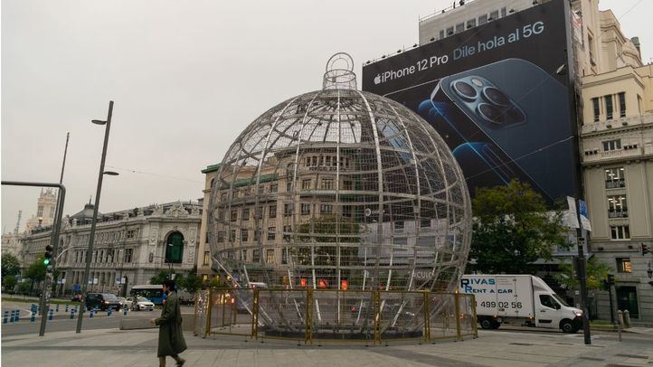 Decoración navideña en las calles de Madrid