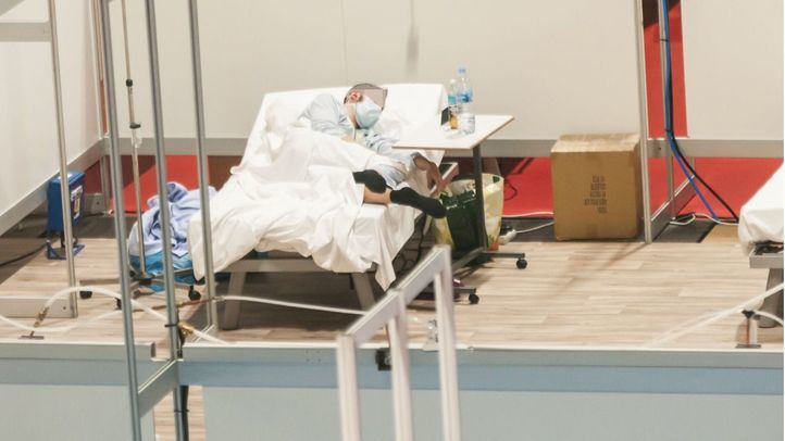 Paciente en el Hospital de Ifema