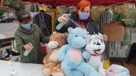 Recogida solidaria en Rivas