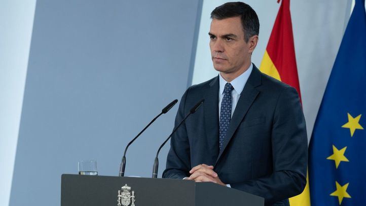 Pedro Sánchez en rueda de prensa