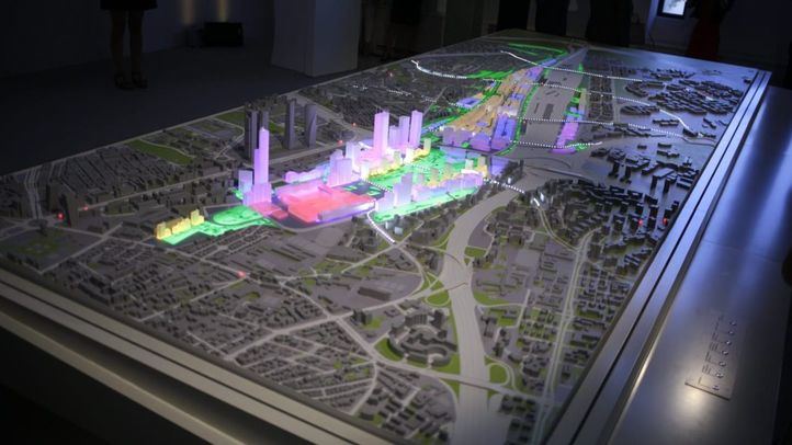 Maqueta del nuevo norte de Madrid