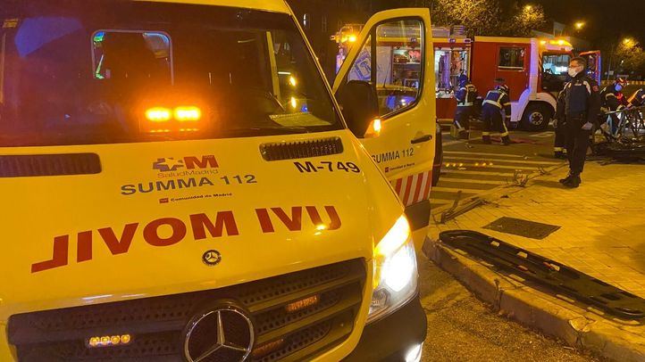 La conductora quedó atrapada al ser atravesada por una barra de hierro a la altura de la pelvis