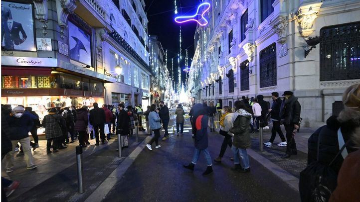 Centro de Madrid durante el puente de la Constitución