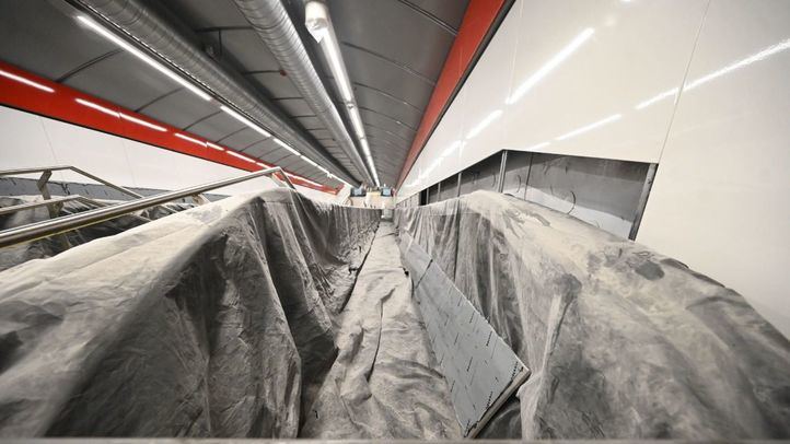 El consejero de Transportes visita las obras de la estación de Gran Vía