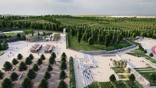 Tres carriles bici y 5.500 árboles en el parque Central de Valdebebas, listo en 2023