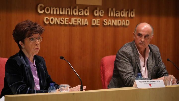 El viceconsejero de Salud Pública y Plan COVID-19, Antonio Zapatero, y la directora general de Salud Pública, Elena Andradas