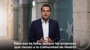 Aguado defiende el modelo fiscal de Madrid