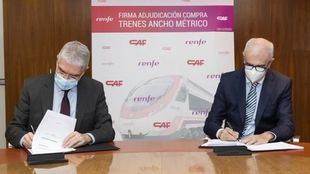 Renfe y CAF firman el contrato de suministro de 31 trenes de Ancho Métrico y 6 Alpinos por 258 millones de euros