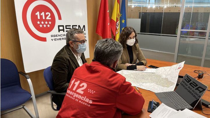 Reunión del PLATERCAM (Plan Territorial de Protección Civil de la Comunidad de Madrid) del sábado, 9 de enero.
