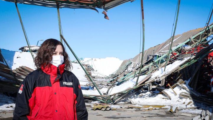 Isabel Díaz Ayuso, presidenta de la Comunidad de Madrid, en su visita a Villamanrique