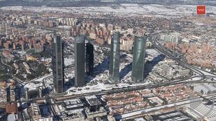 Madrid desde el aire una semana después de Filomena