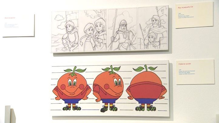 La Imprenta Municipal acoge una muestra que incluye material inédito (bocetos, acetatos, dibujos, storyboard) y fotogramas originales de la animación hecha en España