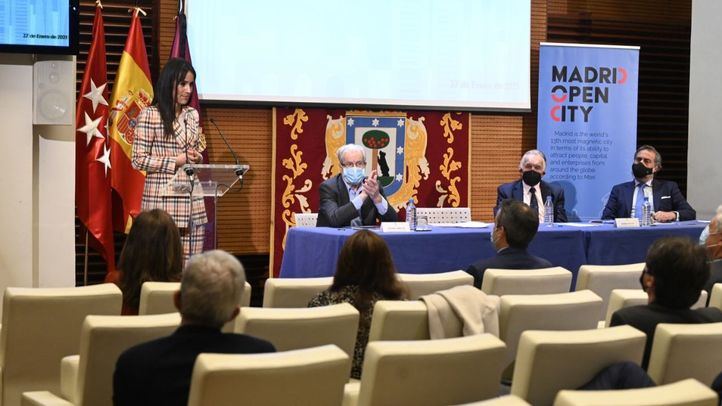 La vicealcaldesa de Madrid, Begoña Villacís, participa en la presentación de la plataforma Madrid Open City.