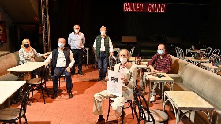 Germán Pérez (al frente), en la sala Galileo durante el encierro del ocio nocturno en septiembre.