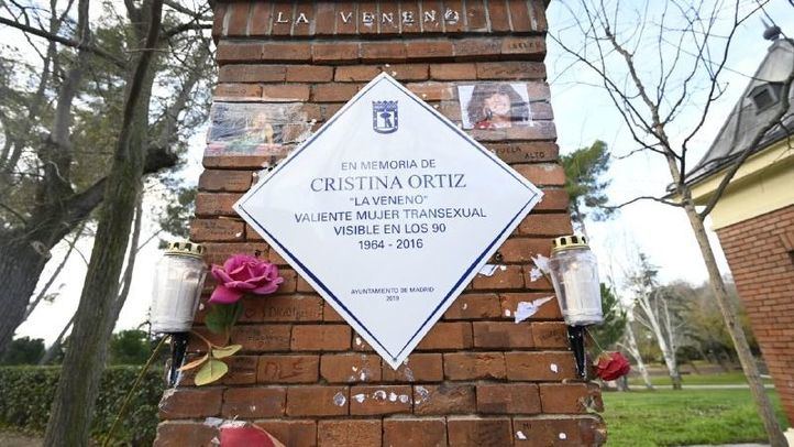 Placa en homenaje a Cristina Ortiz, La Veneno