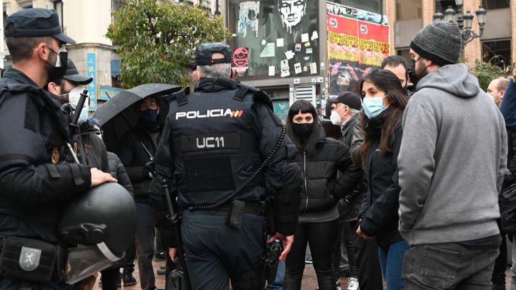 Concentración en Madrid en apoyo a Pablo Hasel