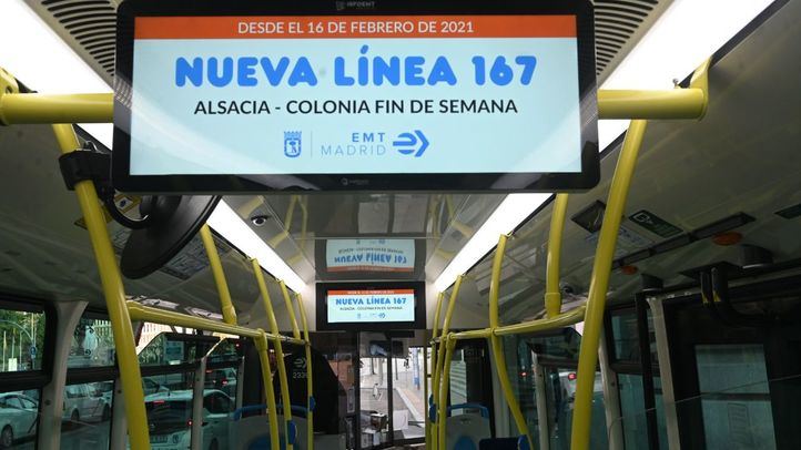 Este lunes ha quedado inaugurada la línea 167 entre Colonia Fin de Semana y Alsacia, en San Blas-Canillejas