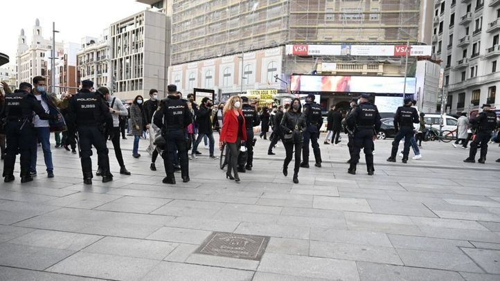 Madrid tiene 300 policías preparados para 'parar los pies' a los manifestantes a favor de Pablo Hasel