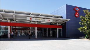 Metrosur y Renfe en Móstoles Central.