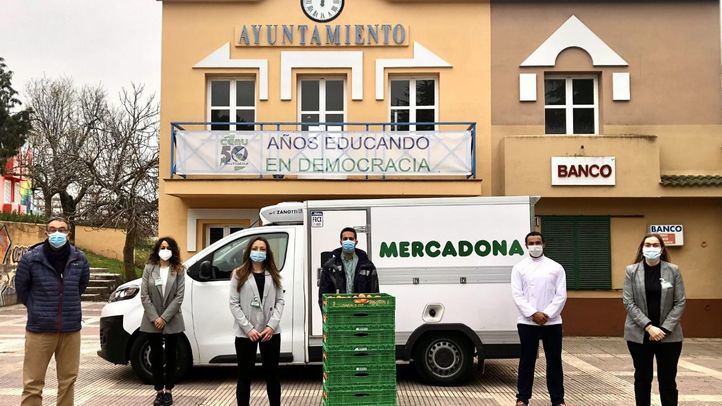 Donación de alimentos CiudadEscuela Muchachos en Leganés