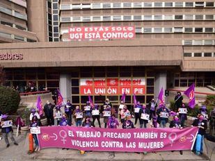 Los sindicatos protestan contra la "criminalización" del 8M