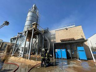 Extinguido sin heridos un incendio de una nave en Getafe