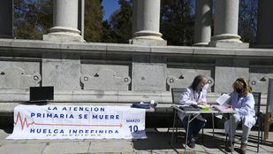 Amyts denuncia la situación de la Atención Primaria con una 'performance'