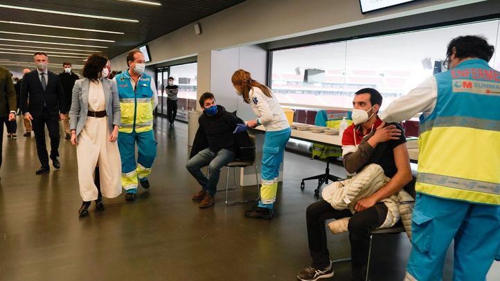 Vacunación en el Wanda Metropolitano