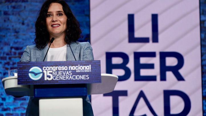 Isabel Díaz Ayuso, candidata del Partido Popular a la presidencia de la Comunidad de Madrid