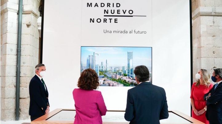Presentación de la maqueta digital de Madrid Nuevo Norte en la Real Casa de Correos