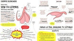 Cartel sobre cuerpos silenciados
