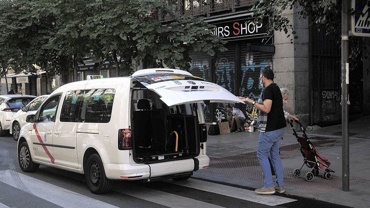 Taxista en Madrid.