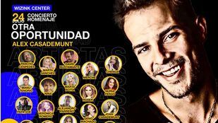 Bustamante, Marta Sánchez o Chenoa, entre otros, participarán en el concierto homenaje a Álex Casademunt