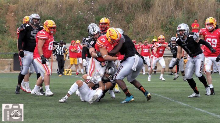 Semifinales de la Liga Nacional de Fútbol Americano LNFA Serie A entre Dracs vs LG OLED Rivas Osos