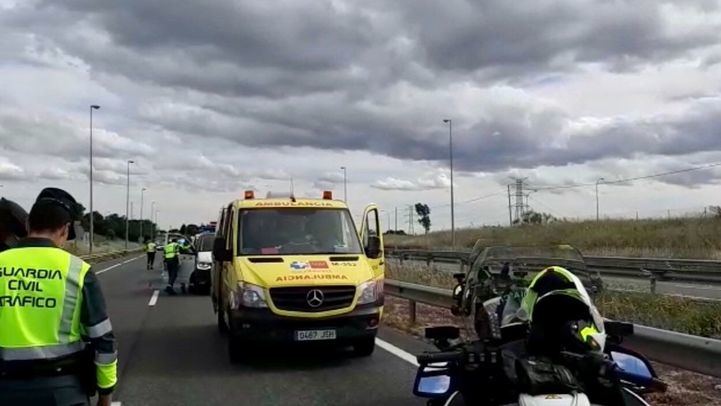 Muere un motorista tras un accidente a la altura de Tres Cantos