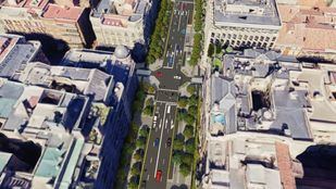 Vista de cómo quedará la calle Ortega y Gasset tras su remodelación.