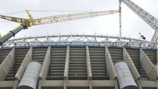 Extinguido con rapidez un incendio en el Santiago Bernabéu