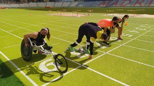 "No hay diferencia entre correr de pie o sentado, es la misma sensación de libertad”