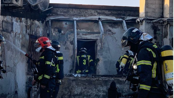Incendio en Fuencarral