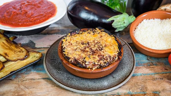Melanzane alla parmigiana en el restaurante A vÁnvera