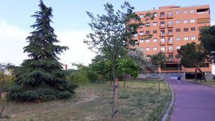 Zona verde donde se ubicará el aparcamiento disuasorio de Tres Olivos