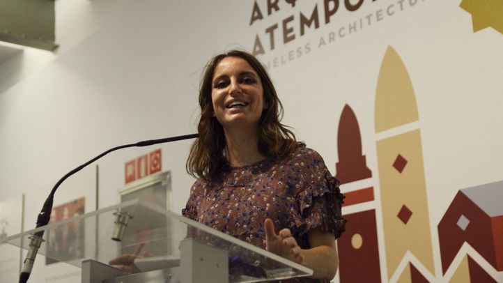Andre Levy en la presentación de la exposición Arquitectura Atemporal en CentroCentro.