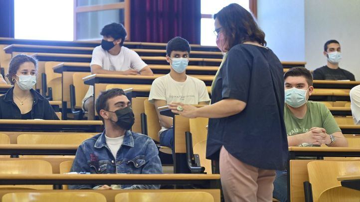 Momentos previos al inicio de la selectividad en Madrid