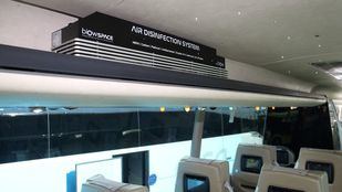 Alsa incorpora en sus autobuses el sistema de desinfección del aire Biow, primero que elimina el 99,99% de partículas y virus