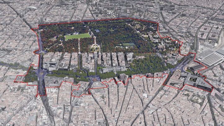 Perímetro de la zona candidata a Patrimonio de la Unesco