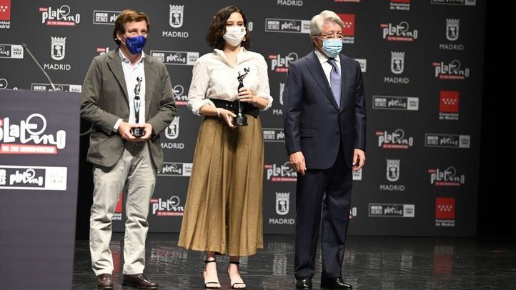 Díaz Ayuso y Martínez-Almeida reciben un Premio Platino por su apoyo a la cultura